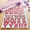 12 Packs: 2 ct. (24 total) Red Glitter Alphabet Stickers by Recollections™